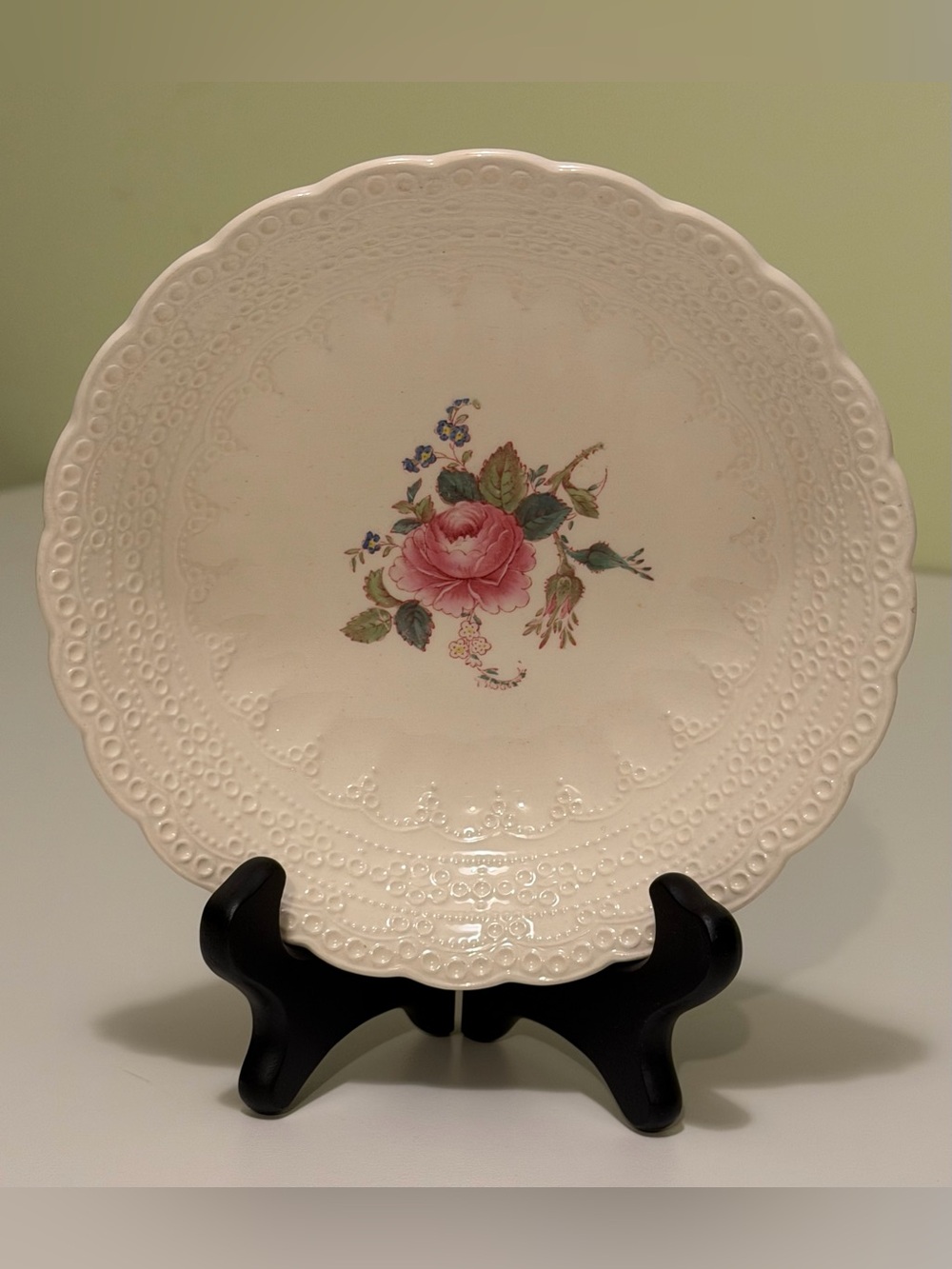 Vtg Copeland Spode Jewel Billingsley Rose Pink Bowl Cottagecore Grandmillenial